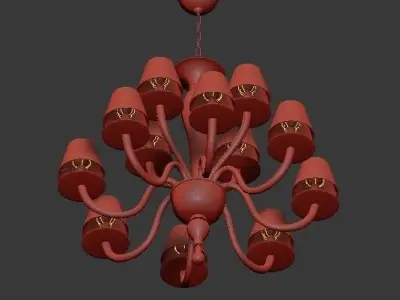 Raphael disc chandelier 3D model