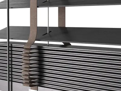 Wooden Blinds Set 30 3D model