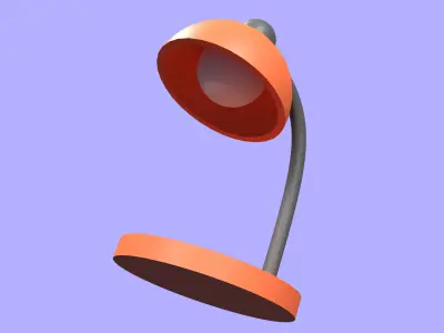 study lights Low-poly 3D model