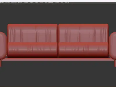 LEIGH sofa Low-poly 3D model