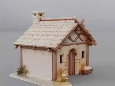 simple cabin 3D model
