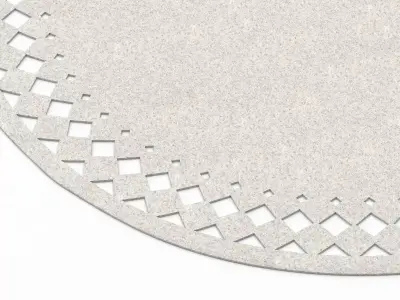 Rana placemat with holes in it 3D model