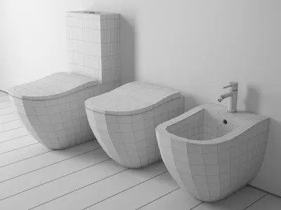 Ceramica Cielo Fluid WC 3D model