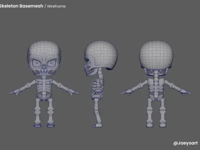 Skeleton Basemesh  3D model