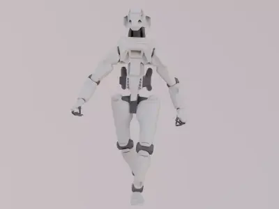 Robot - Operator 006 Low-poly 3D model