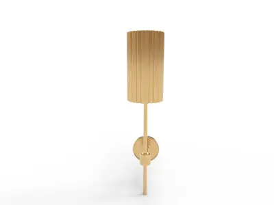 FLUTED GOLD WALL SCONCE 3D model