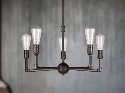 Kohlmeier Light Dimmable Classic  Traditional Chandelier 3D model