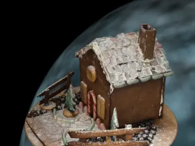  gingerbread house xmas 3D model