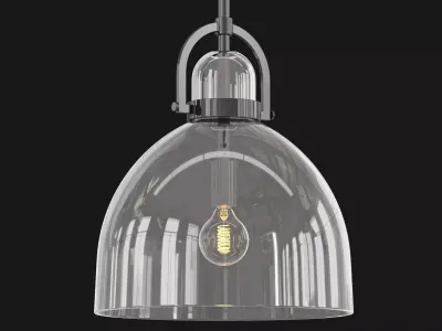 Glass Globe Pendant 3D model