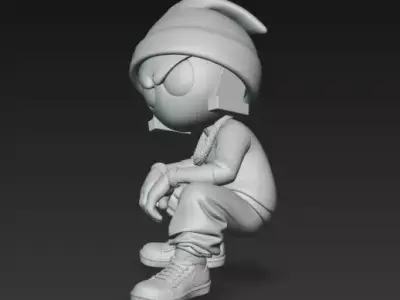 Marvin the Martian Street cloth Free 3D print model