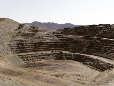  Photorealistic Open Cast Mine 8K Scene Terrain 