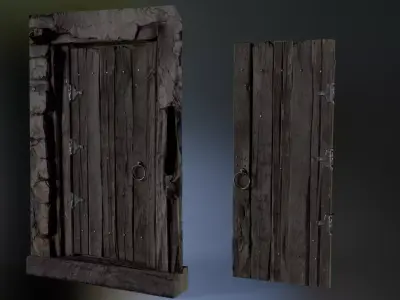 Door 05 Low-poly 3D model