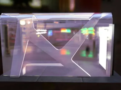 Bus Point White NSteel Low-poly 3D model