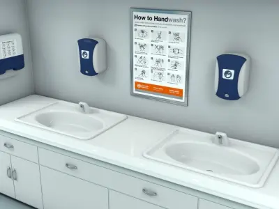 Hospital Hallway 3 MAX 3D model