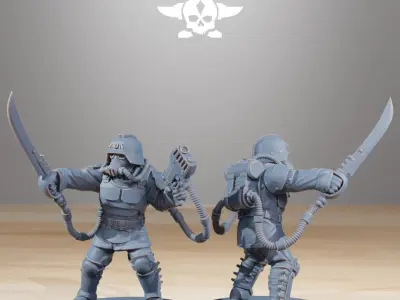 Grimguard Commandos 3D print model