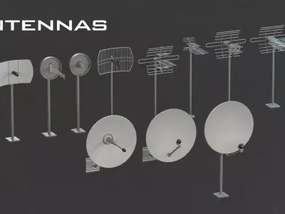 Rooftops props 3D model