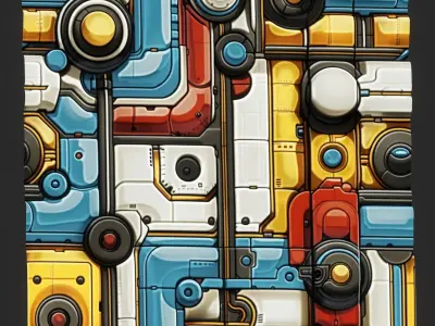 Sci-FI Seamless Texture  Texture 6