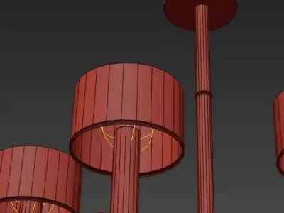 Jonathan Browning Modern Chandelier 3D model