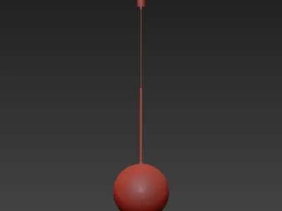 Bolle ball hanging from ceiling 3D model