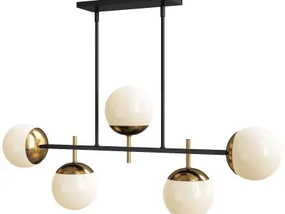 HARMONY GLOBES ISLAND CHANDELIER Low-poly 3D model