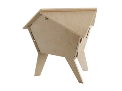 Plywood Beehive 3D model