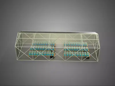 CEA CONTROLLED ENVIRONMENT AGRICULTURE DUTCH BUCKET SYSTEM DBS 3D model