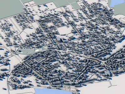 Mangalia Cityscape Romanian Black Sea Coast 3D model