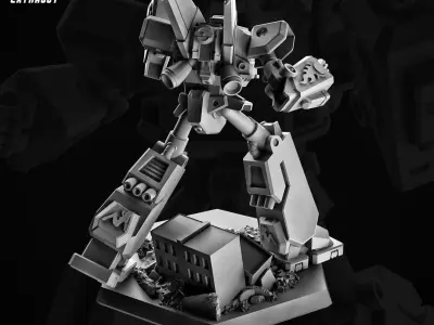 Mega RobotX 100mm 3D print model