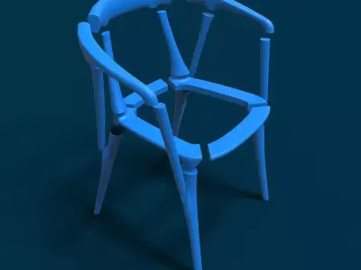 Chair Modern Low-poly 3D model purchase