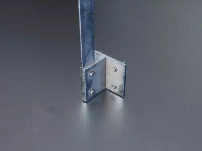 Metal Safety Railing Set Low-poly 3D model
