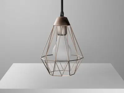 Hanging Ceiling Light Low-poly 3D model