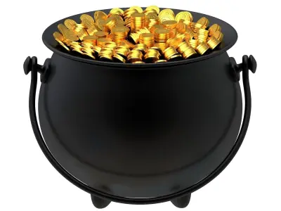 Pot of Gold 03 3D model