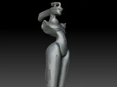 Korn Microphone Stand By H R Giger High Poly 3D Model 3D model