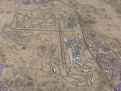 Taif - Airport - TIF Low-poly 3D model