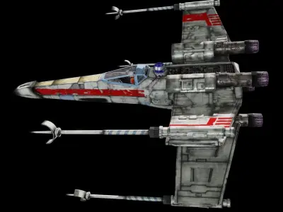 star wars x-wing 3D model