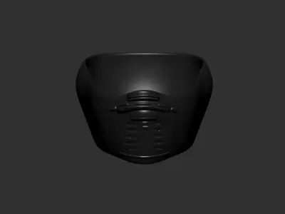 helmet high poly sculpt 3d printable  3D model 136