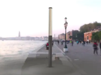Street Light 10 Basic Low-Poly 315mm  Low-poly 3D model