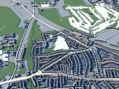 Park Langley London Beckenham Residential Estate 3D model