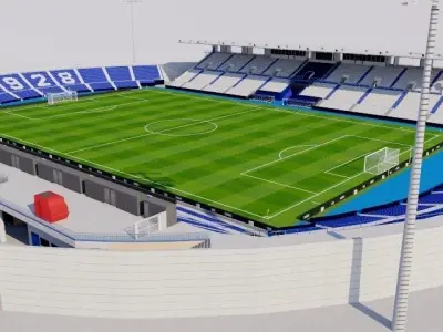 Estadio Municipal de Butarque - Leganes Madrid 3D model