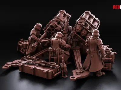 Multi Missile Launcher - Death Division - Field artillery 3D print model
