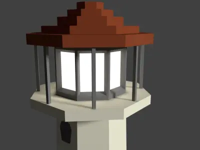 LightHouse Low-poly 3D model