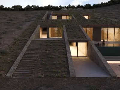 Ncaved House MOLD Architects 3D model