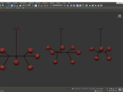 NABILA CHANDELIER Low-poly 3D model