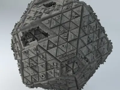 Sci Fi Shapes The Dice of Fantasy 3D model