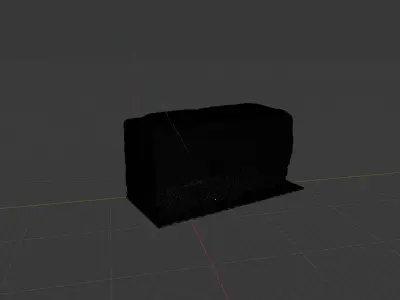 Cement Vehicle Block - Photoscanned  Free 3D model