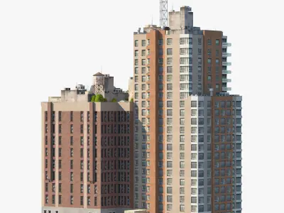 Heywood LLC Building  Low-poly 3D model