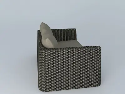 Exterior Sofa 1 3D model