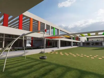 School-University- High School 3D model