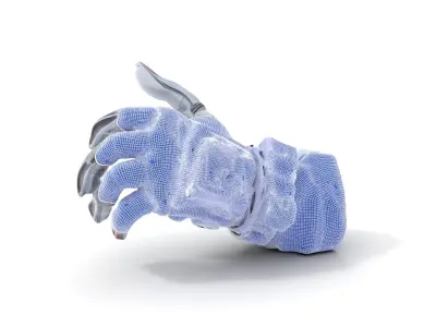 Futuristic Robotic Glove Model Pack Low-poly 3D model