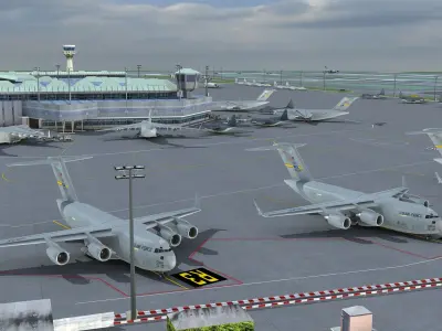  USAF Military Air base Vehicles &amp; Planes 